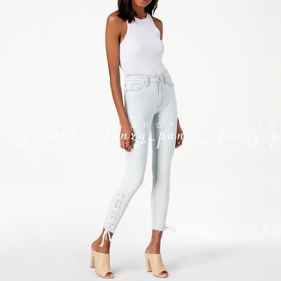 Joe's Jeans Denim - Joe's Jeans Charlie High Rise Skinny Lace Up Ankle